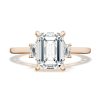 Emerald 3-Stone Engagement Ring