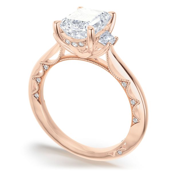 Emerald 3-Stone Engagement Ring - Image 3