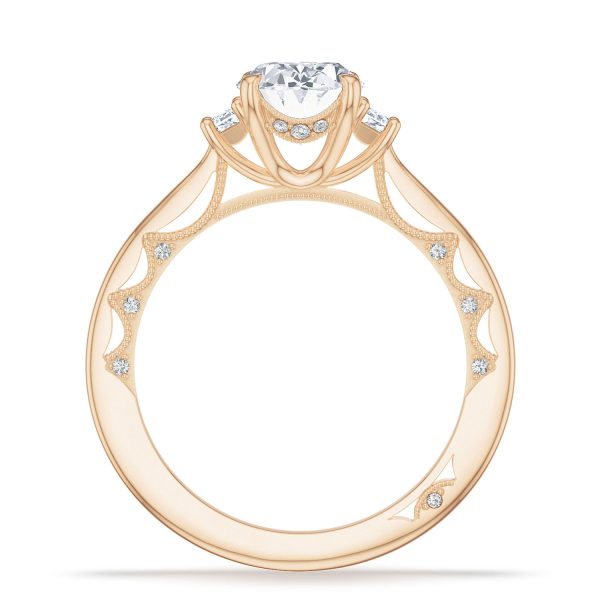 Oval 3-Stone Engagement Ring - Image 2