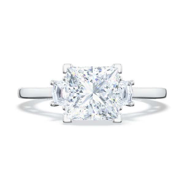 Princess 3-Stone Engagement Ring - Image 2