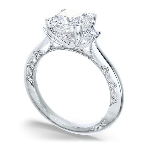 Princess 3-Stone Engagement Ring - Image 3