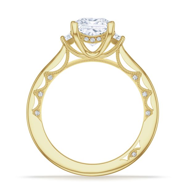 Princess 3-Stone Engagement Ring - Image 2