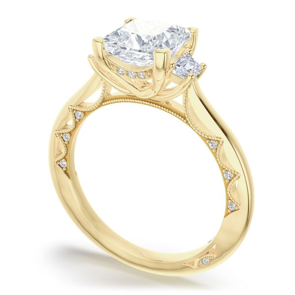 Princess 3-Stone Engagement Ring - Image 3