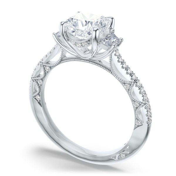 Cushion 3-Stone Engagement Ring - Image 3