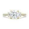 Cushion 3-Stone Engagement Ring