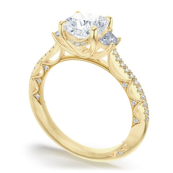 Cushion 3-Stone Engagement Ring - Image 3