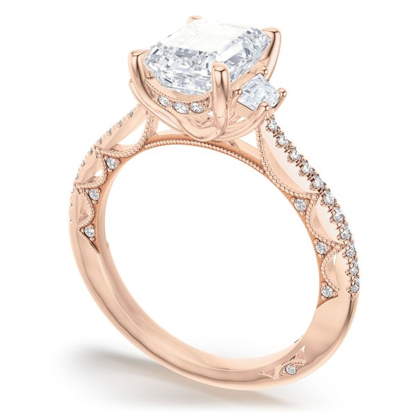 Emerald 3-Stone Engagement Ring - Image 3