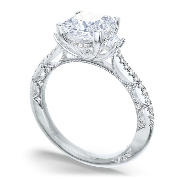 Princess 3-Stone Engagement Ring - Image 3