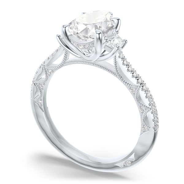 Pear 3-Stone Engagement Ring - Image 3