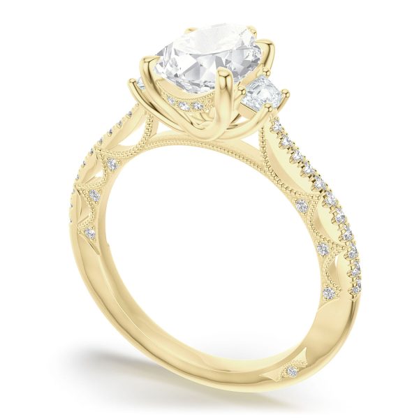 Pear 3-Stone Engagement Ring - Image 3