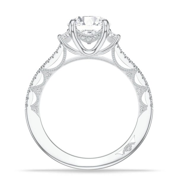 Round 3-Stone Engagement Ring - Image 2