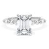 Emerald Solitaire Engagement Ring