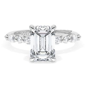 Emerald Solitaire Engagement Ring