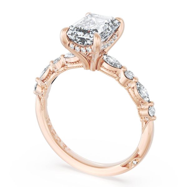 Emerald Solitaire Engagement Ring - Image 3