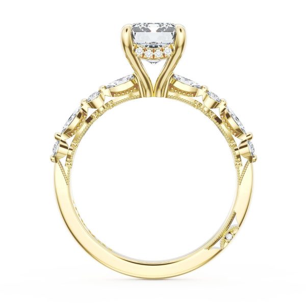 Emerald Solitaire Engagement Ring - Image 2