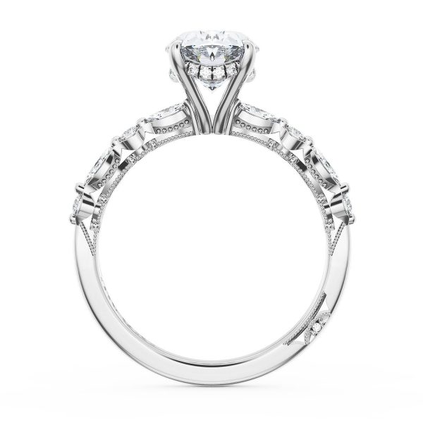 Oval Solitaire Engagement Ring - Image 2