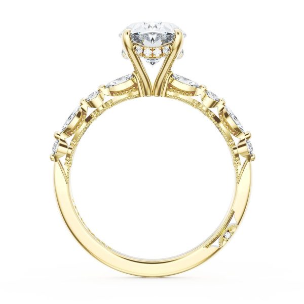 Oval Solitaire Engagement Ring - Image 2