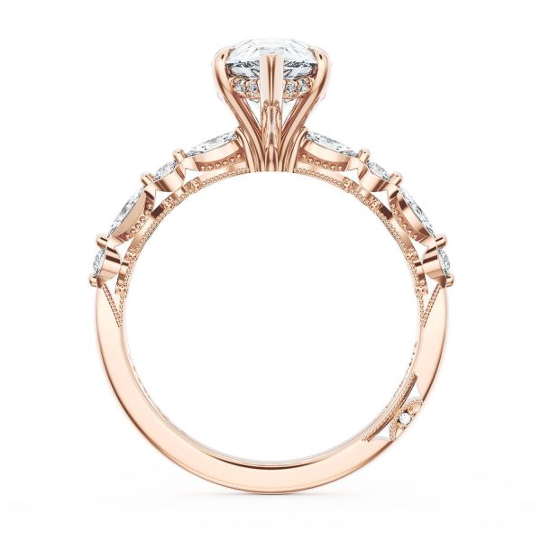 Pear Solitaire Engagement Ring - Image 2