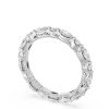 Marquise and Round Diamond Wedding Band, 2.80mm - Image 3