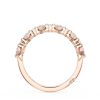 Carré and Round Diamond Wedding Band, 3.70mm - Image 2