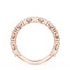 Carré and Round Diamond Wedding Band, 3.70mm - Image 2