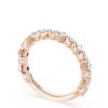 Carré and Round Diamond Wedding Band, 3.70mm - Image 3
