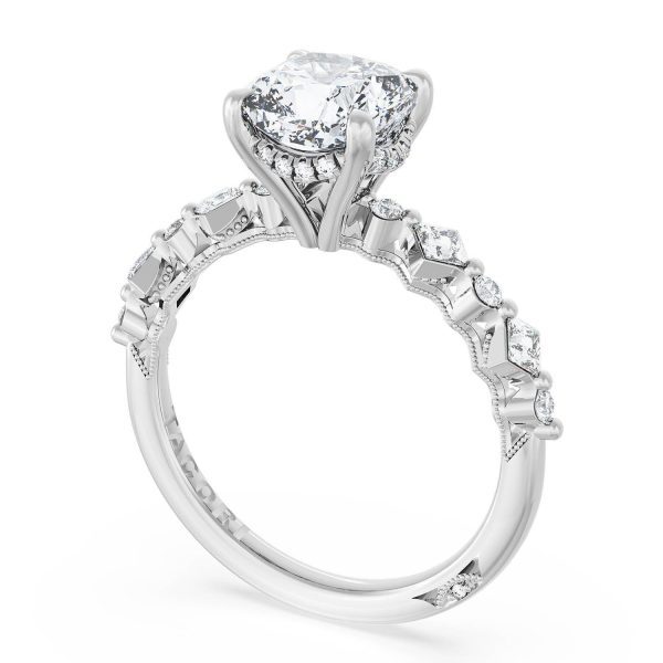 Cushion Solitaire Engagement Ring - Image 3