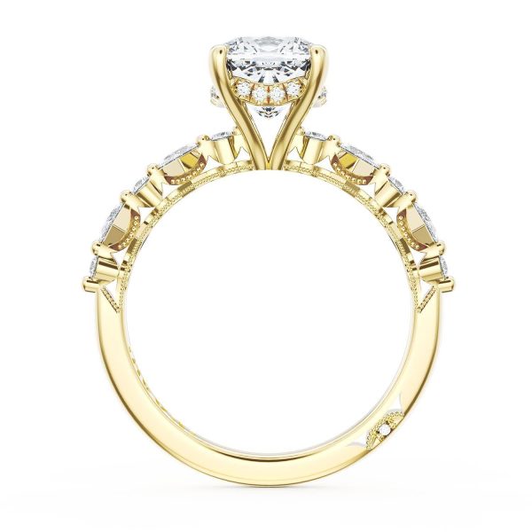 Cushion Solitaire Engagement Ring - Image 2