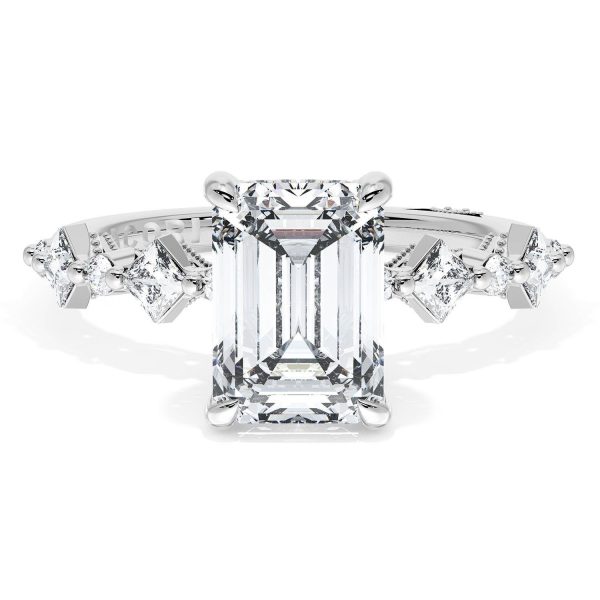 Emerald Solitaire Engagement Ring