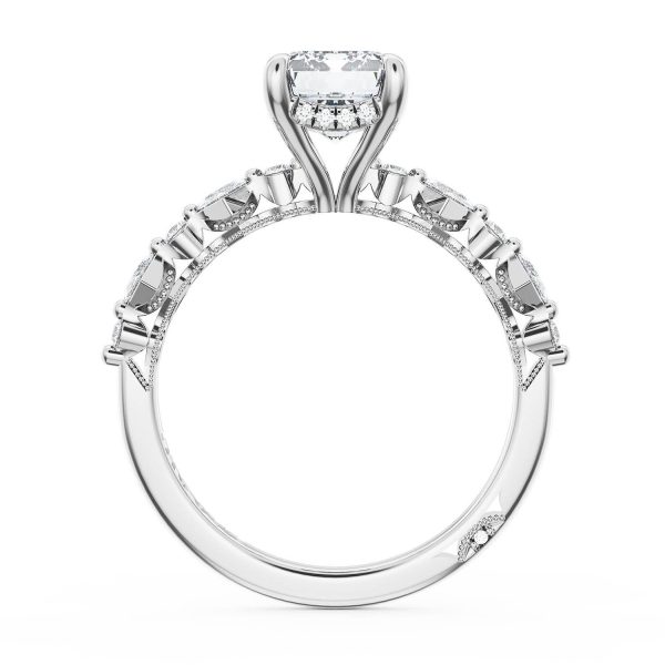 Emerald Solitaire Engagement Ring - Image 2