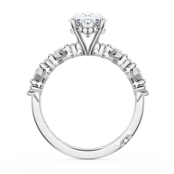 Oval Solitaire Engagement Ring - Image 2