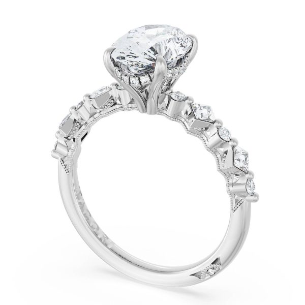 Oval Solitaire Engagement Ring - Image 3