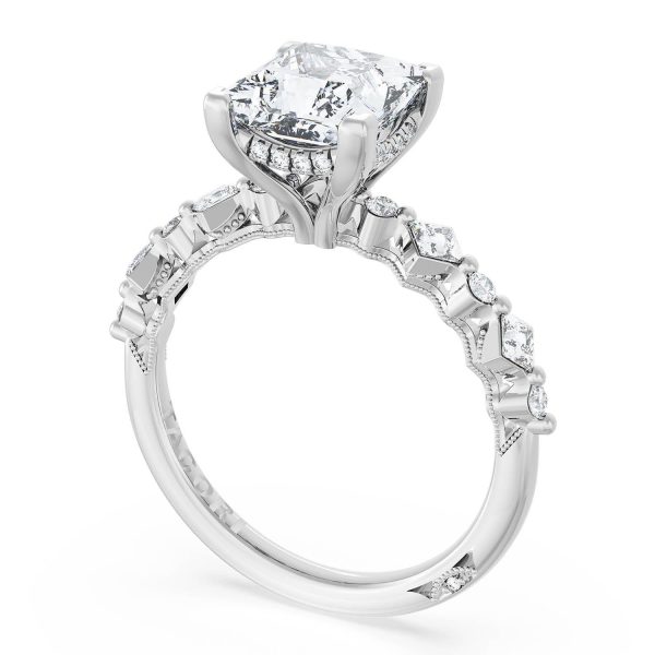 Princess Solitaire Engagement Ring - Image 3