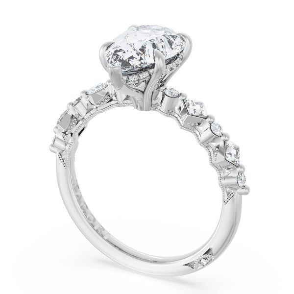 Pear Solitaire Engagement Ring - Image 3