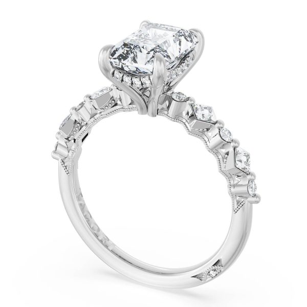 Radiant Solitaire Engagement Ring - Image 3