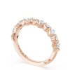 Carré and Round Diamond Wedding Band, 4.00mm - Image 2