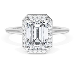 Emerald Bloom Engagement Ring