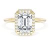 Emerald Bloom Engagement Ring