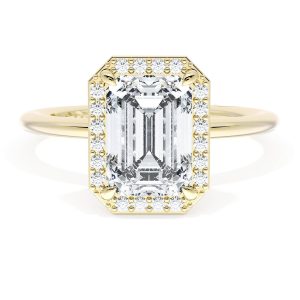 Emerald Bloom Engagement Ring