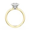 Emerald Bloom Two-Tone Engagement Ring - Image 2