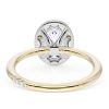 Oval Bloom Two-Tone Engagement Ring - Image 3