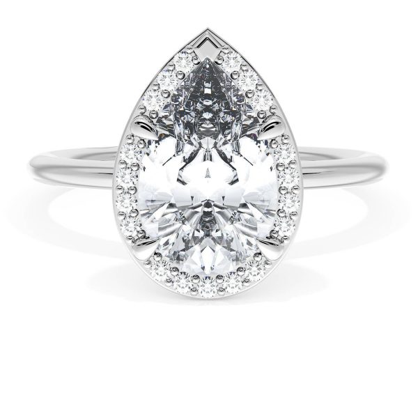 Pear Bloom Engagement Ring