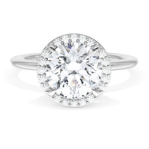 Round Bloom Engagement Ring