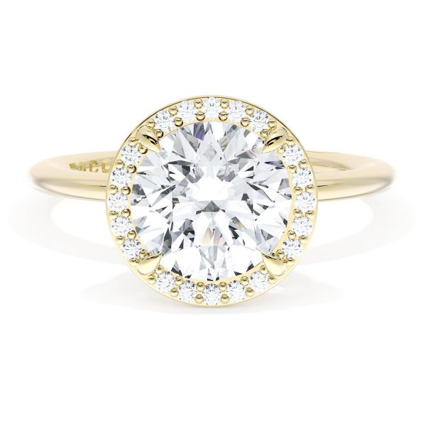 Round Bloom Engagement Ring
