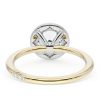 Round Bloom Two-Tone Engagement Ring - Image 3