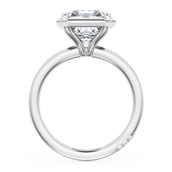 Emerald Solitaire Engagement Ring - Image 2