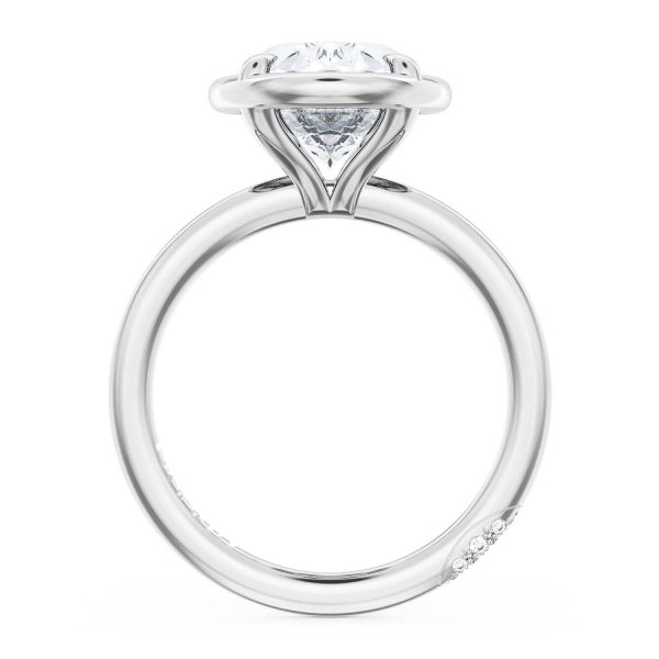 Oval Solitaire Engagement Ring - Image 2