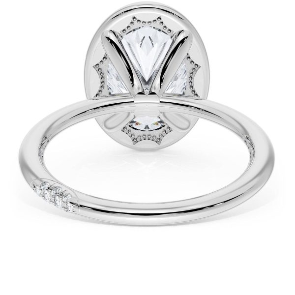 Oval Solitaire Engagement Ring - Image 3