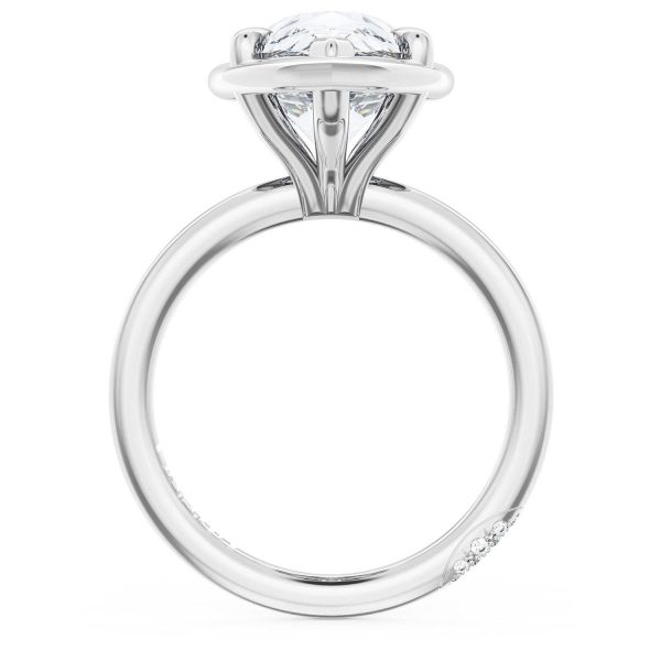Pear Solitaire Engagement Ring - Image 2