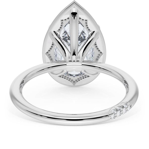 Pear Solitaire Engagement Ring - Image 3